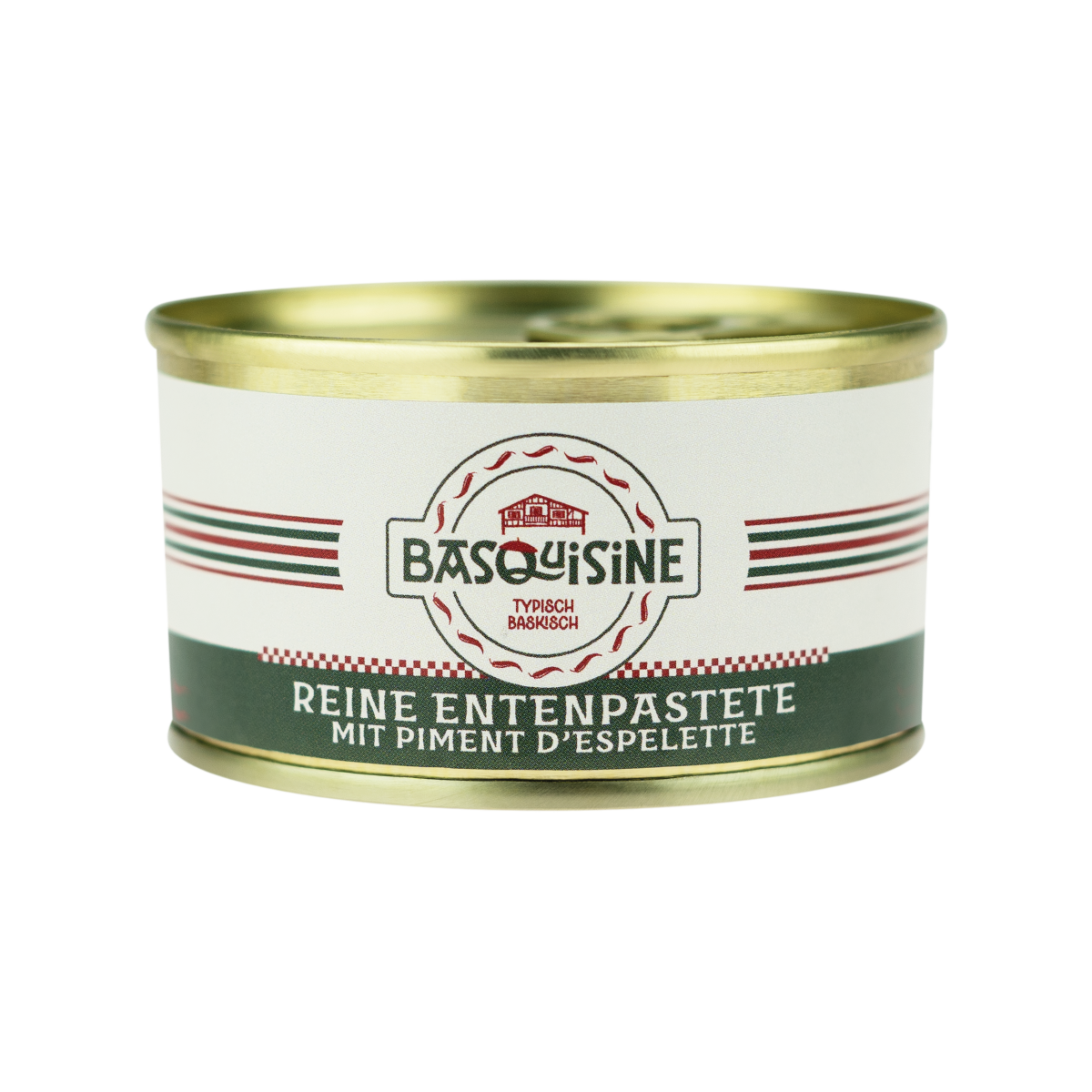 Reine Entenpastete mit Piment d'Espelette 125g Dose